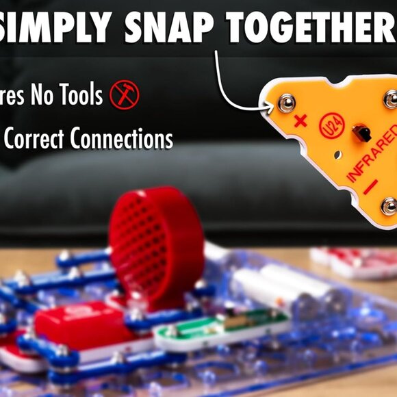 Snap Circuits LIGHT Electronics Exploration Kit | Over 175 Exciting STEM Project - Picture 3 of 7